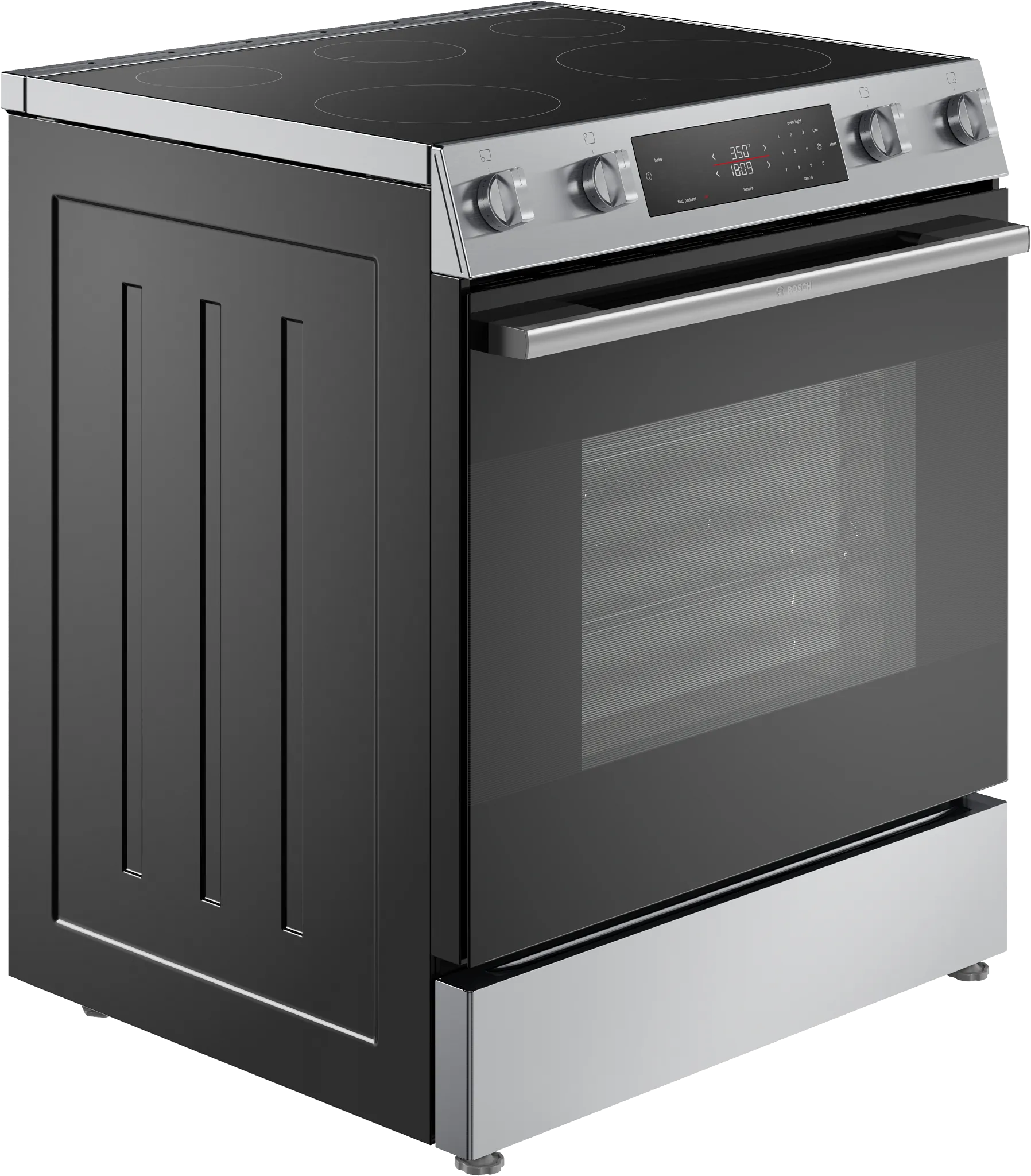Bosch 100 Series Black 30" Electric Range