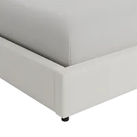 Grayton Elite Ivory 44" Upholstered Platform Bed