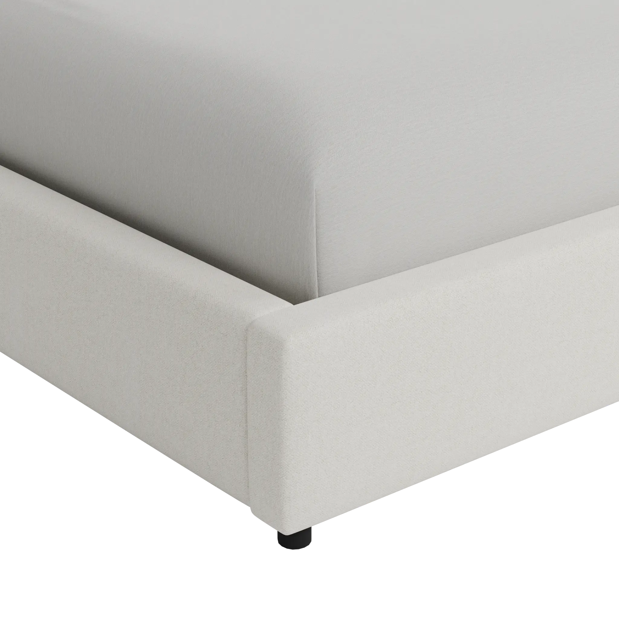 Grayton Elite Ivory 44" Upholstered Platform Bed Grayton Elite Ivory 44" Upholstered Platform Bed