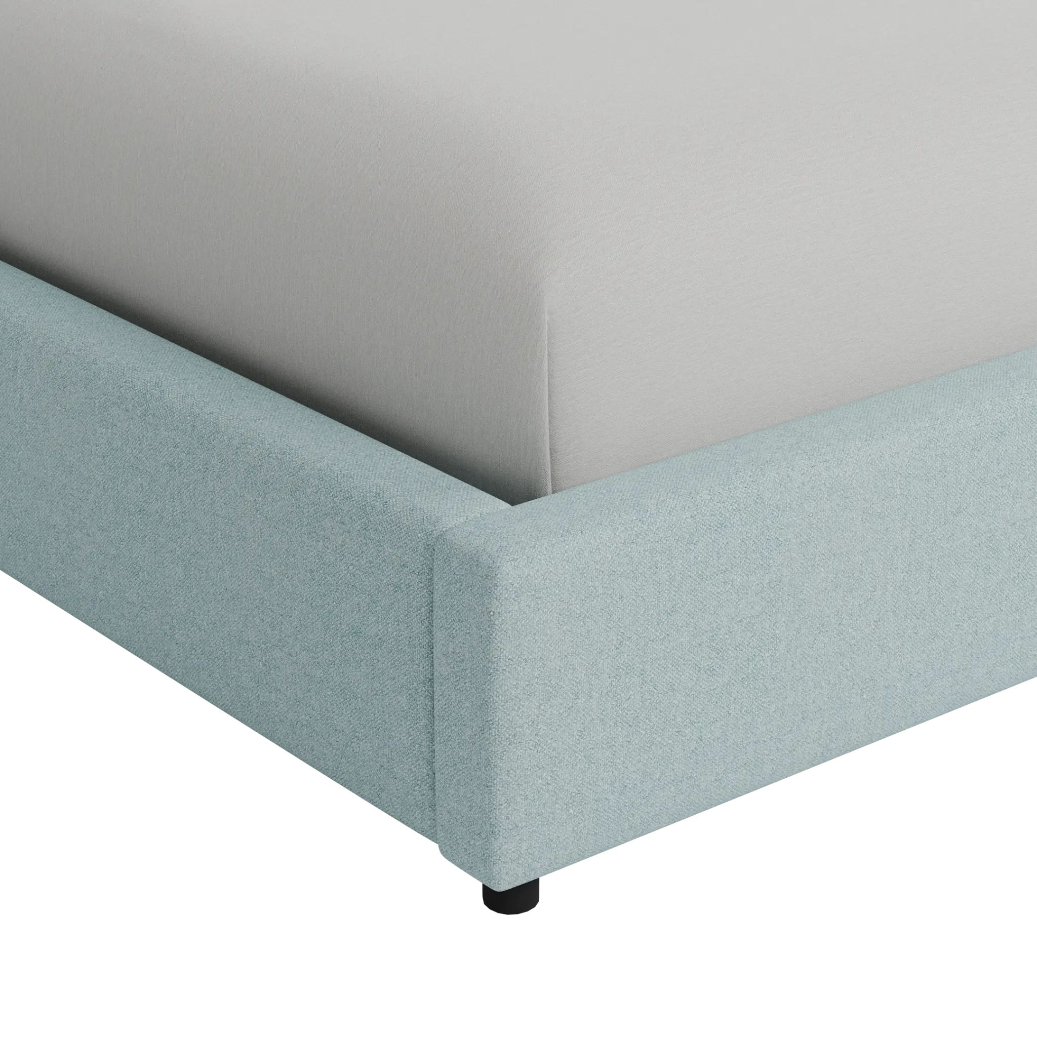 Grayton Elite Light Blue 54" Upholstered Platform Bed Grayton Elite Light Blue 54" Upholstered Platform Bed