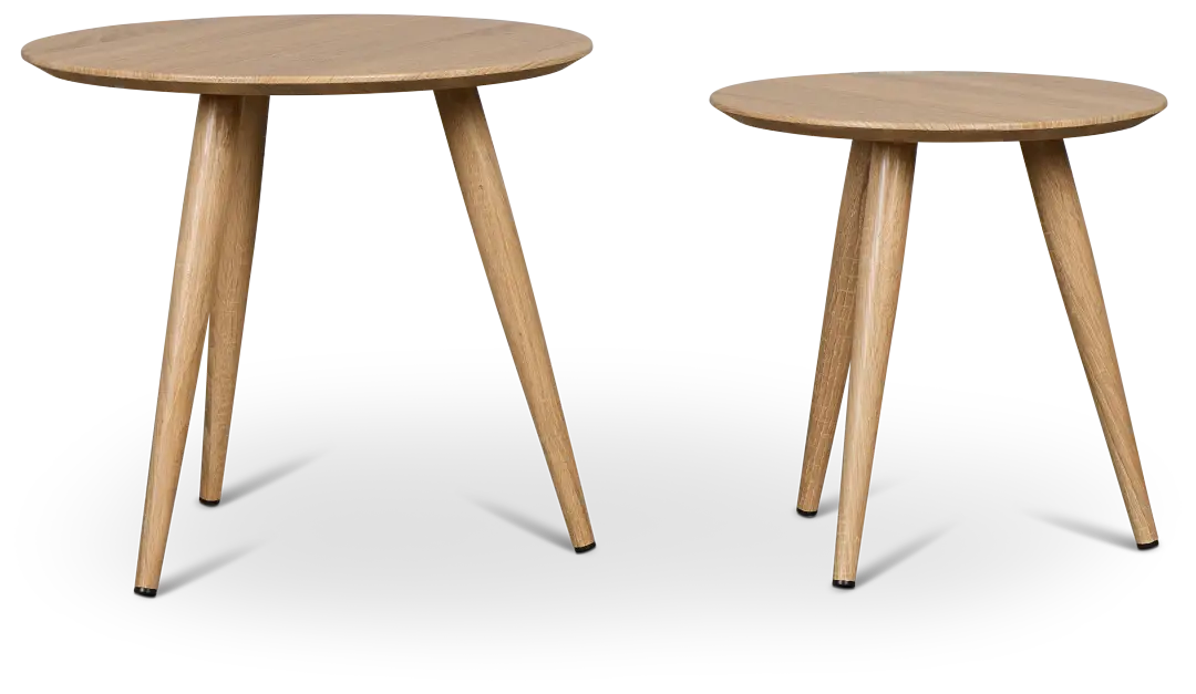 Avon Light Tone Round Bunching End Table Avon Light Tone Round Bunching End Table