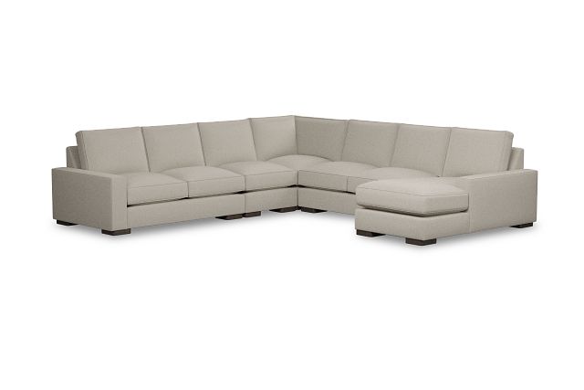 Edgewater Peyton Beige Large Right Chaise Sectional