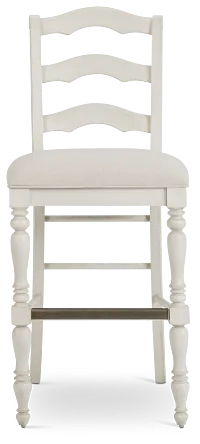 Savannah Ivory 30" Upholstered Barstool