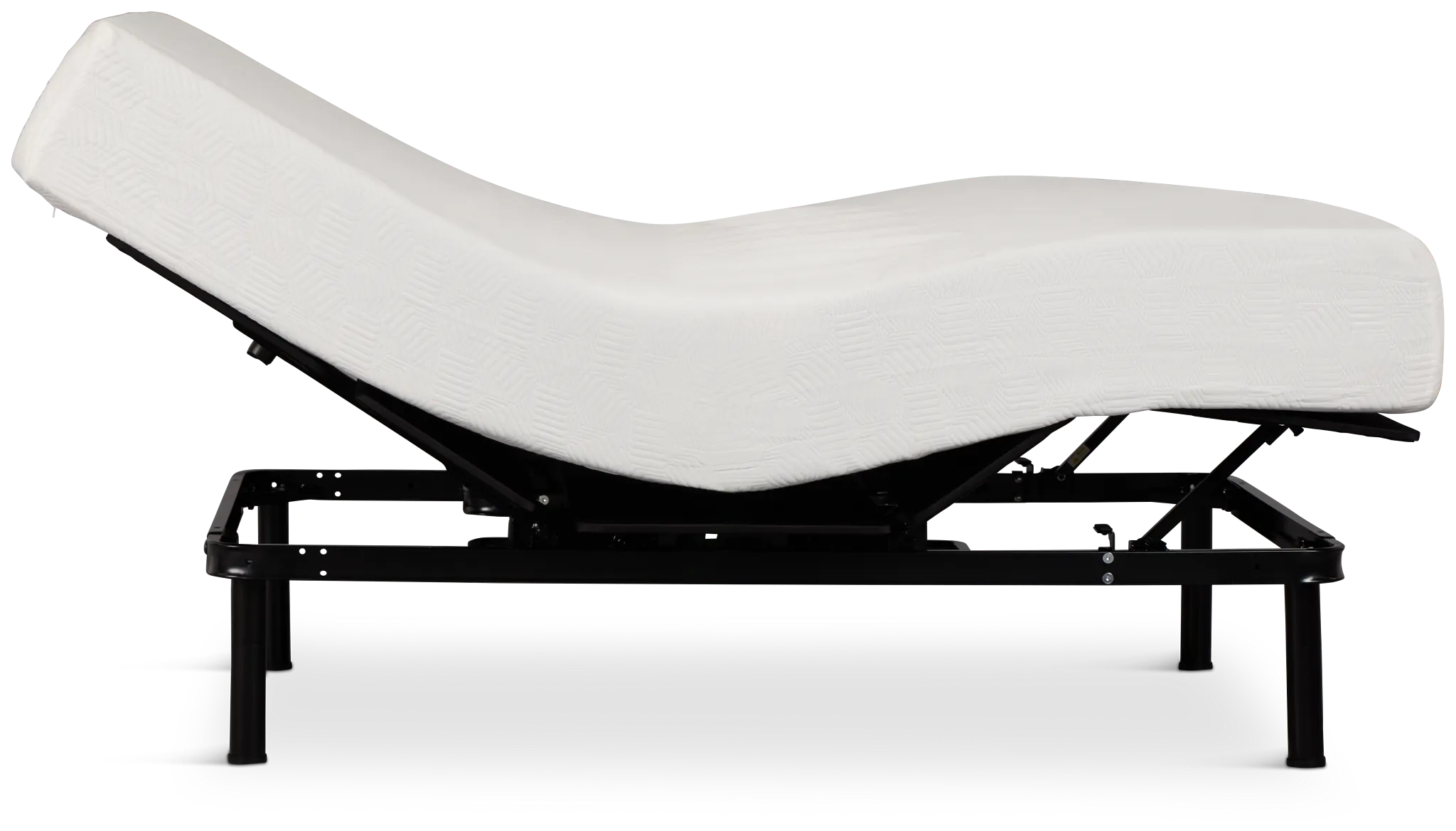 Rest & Renew By Zinus Gel Memory Foam Mattress 10" Cush Firm Slat Adjustable Mattress Set