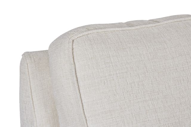 Andie White Fabric Left Chaise Sectional