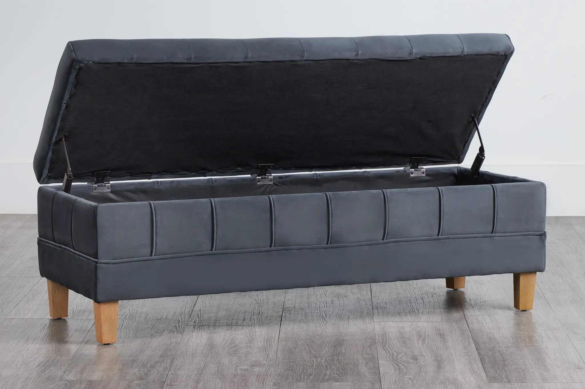 Crosby Gray Storage Bench