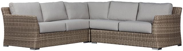 Raleigh Gray Woven Small Two-arm Sectional (0)
