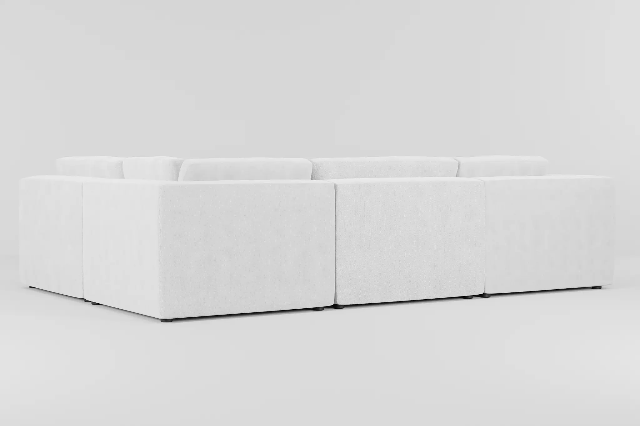 Destin Revenue White Fabric 6-piece Pit Sectional Destin Revenue White Fabric 6-piece Pit Sectional