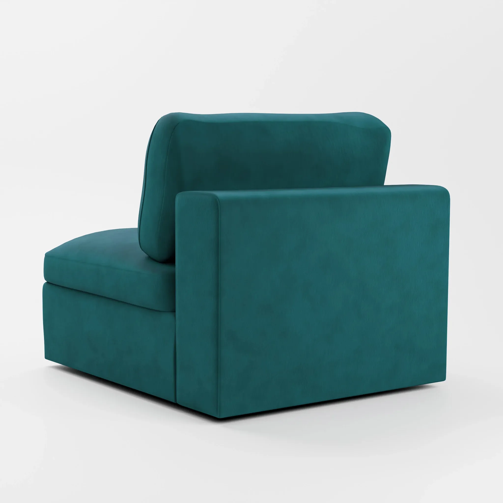 Destin Joya Teal Velvet Swivel Chair