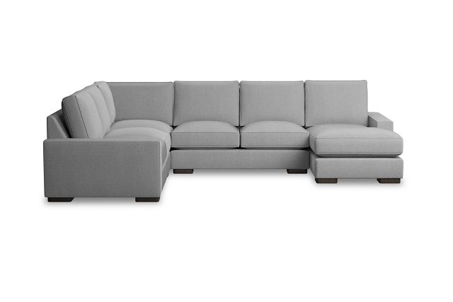 Edgewater Delray Light Gray Medium Right Chaise Sectional