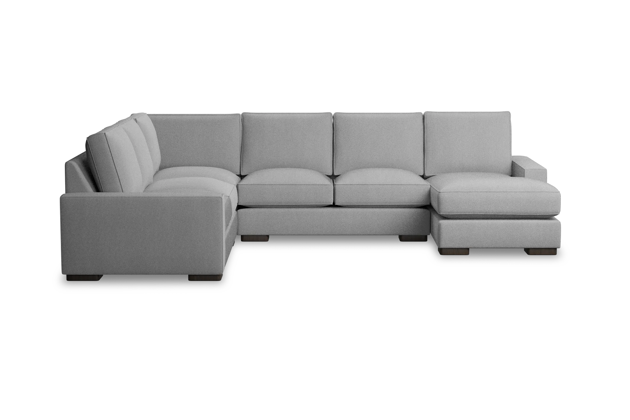 Edgewater Delray Light Gray Medium Right Chaise Sectional