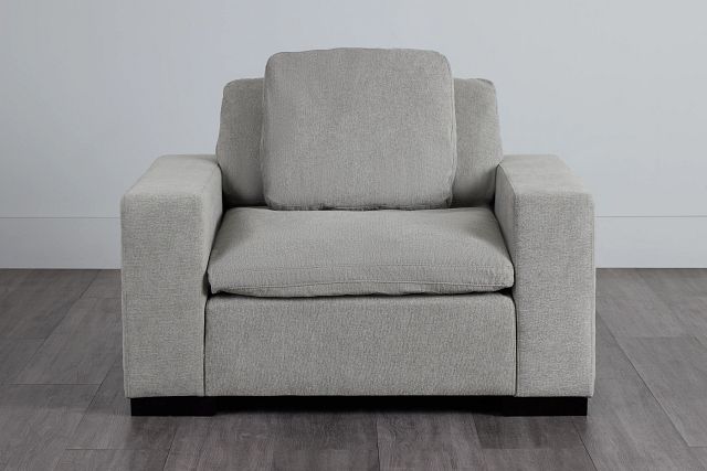 Aubrey Light Gray Fabric Chair