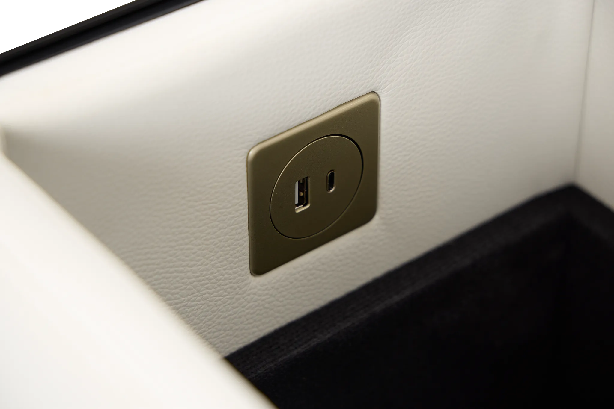 Melody White Micro Large Dual Power Reclining Two-arm Sectional