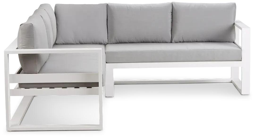 Lisbon Gray Aluminum Small Right Sectional Lisbon Gray Aluminum Small Right Sectional