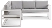 Lisbon Gray Aluminum Small Right Sectional