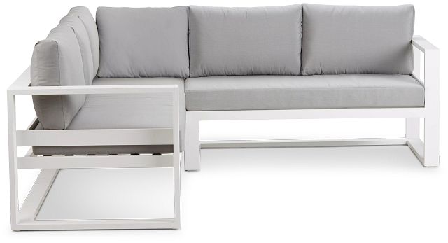 Lisbon Gray Aluminum Small Right Sectional