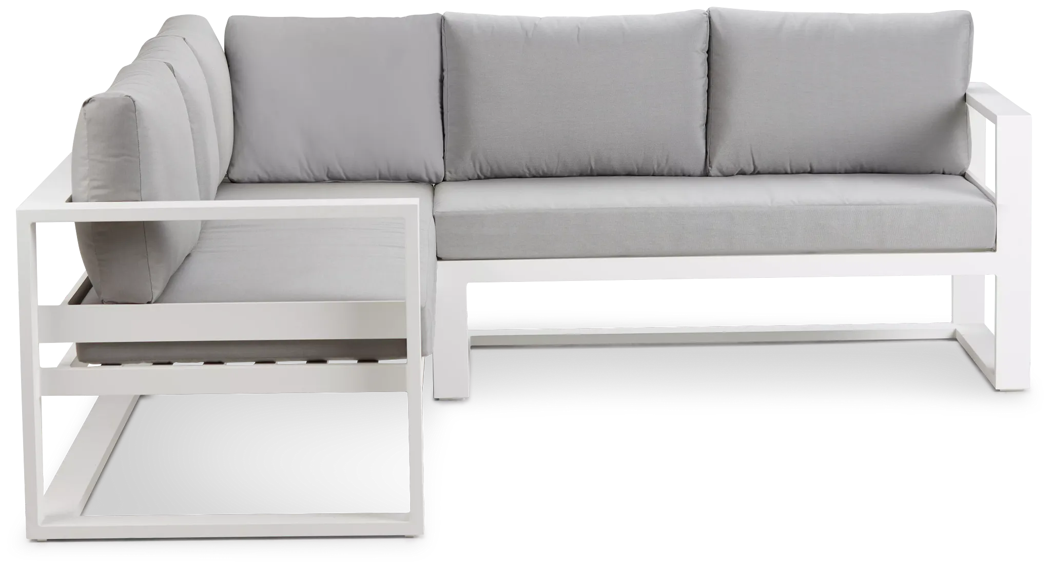 Lisbon Gray Aluminum Small Right Sectional