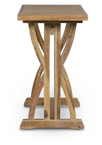 Joplin Light Tone Trestle Sofa Table