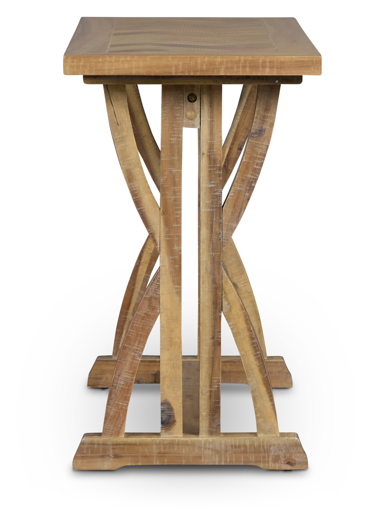 Joplin Light Tone Trestle Sofa Table