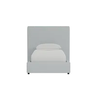 Grayton Natural Beauty Light Blue 54" Upholstered Platform Bed