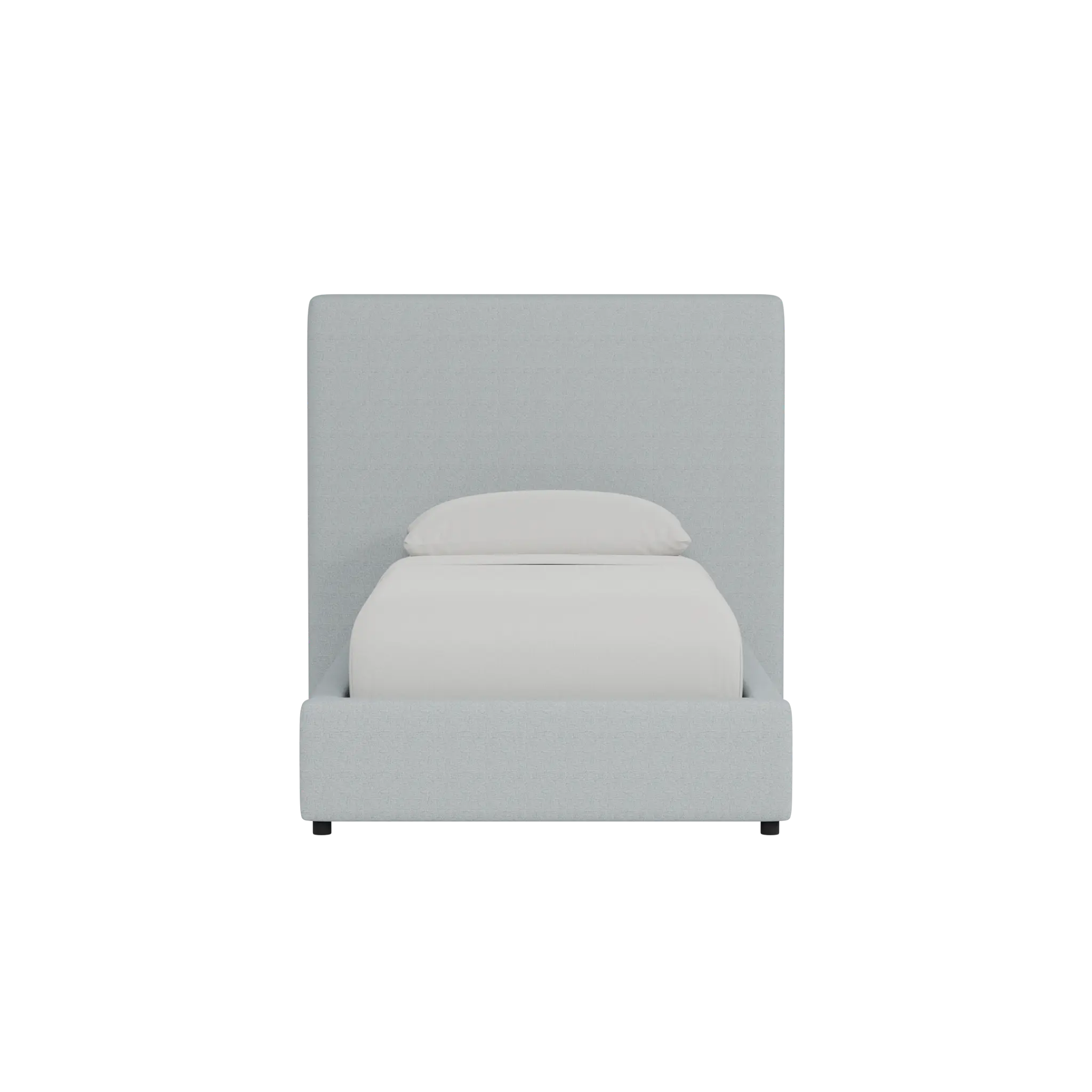 Grayton Natural Beauty Light Blue 54" Upholstered Platform Bed Grayton Natural Beauty Light Blue 54" Upholstered Platform Bed