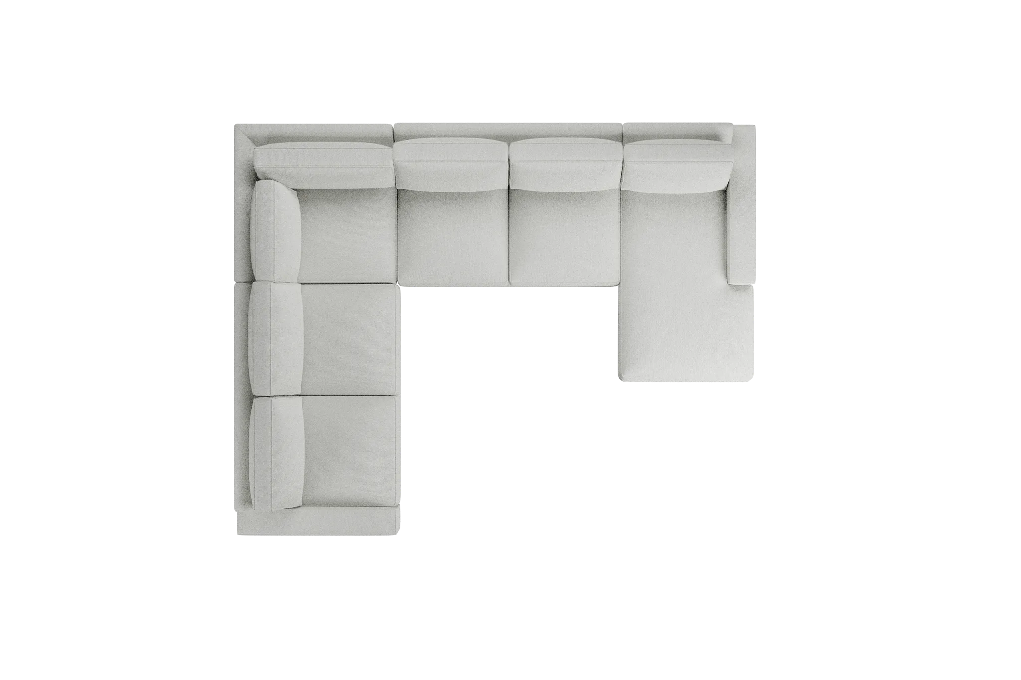 Edgewater Revenue White Medium Right Chaise Sectional