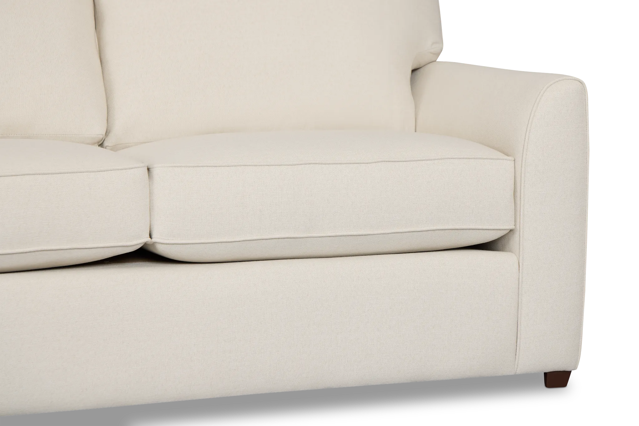 Tate Light Beige Fabric Small Two-arm Sectional
