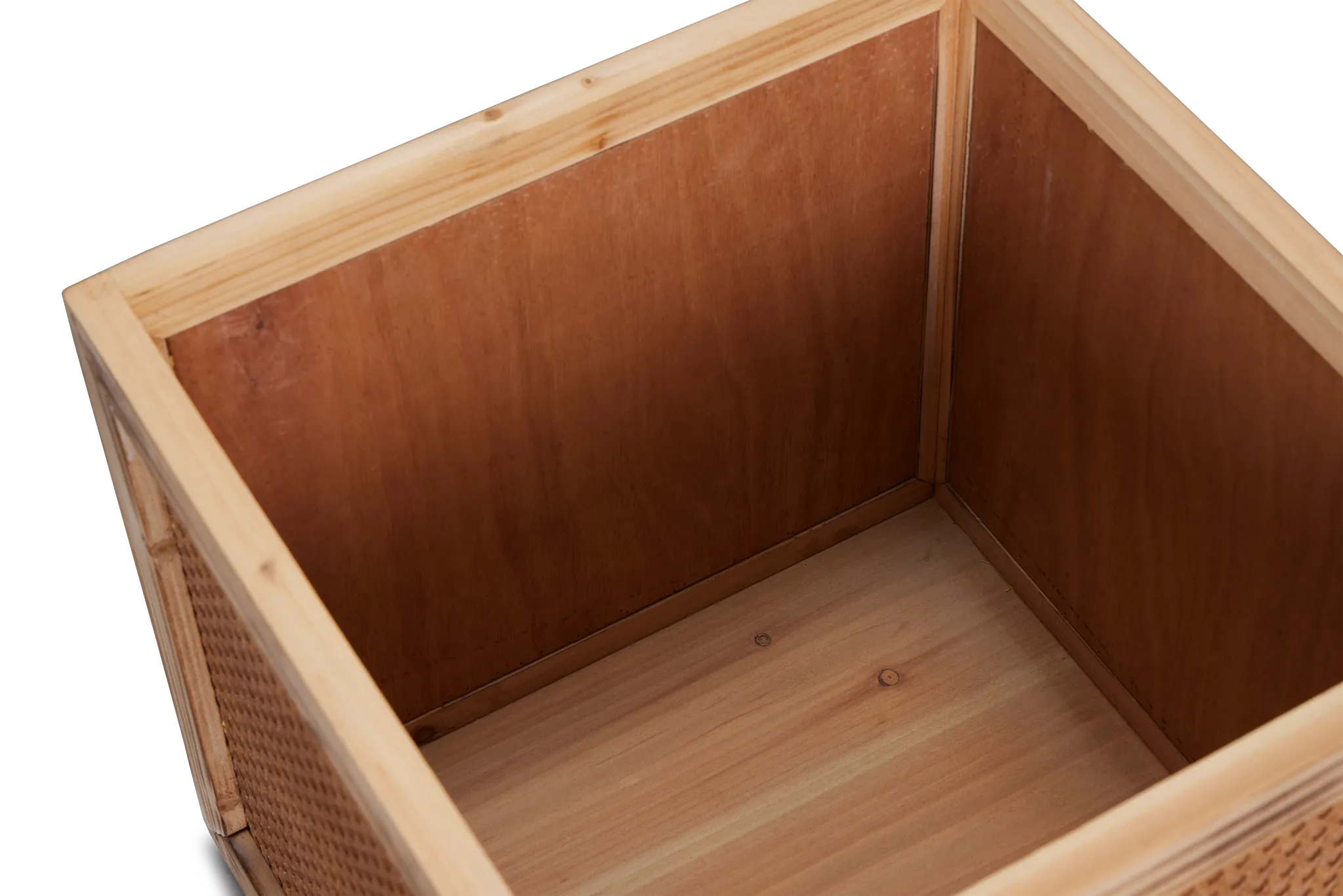 Lenn Light Tone Woven Accent Stool