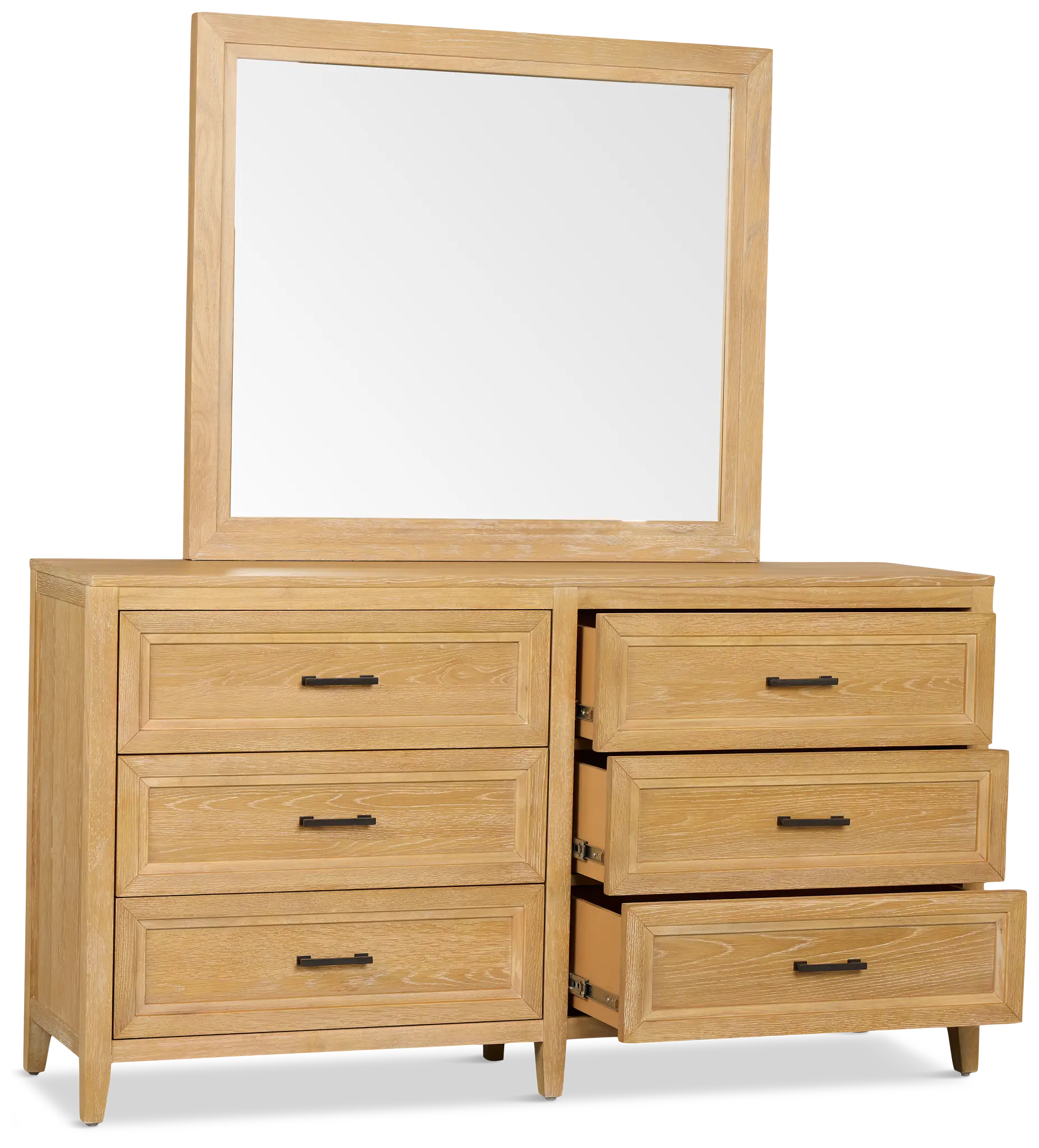 Nantucket Light Tone Dresser & Mirror Nantucket Light Tone Dresser & Mirror
