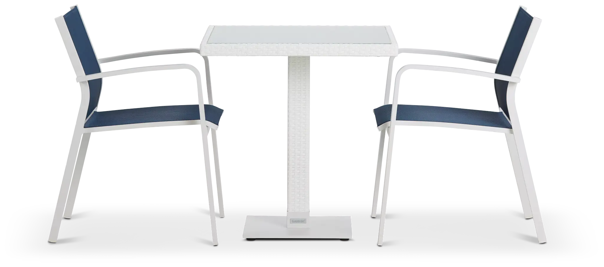 Lisbon Navy 27" Square Table & 2 Chairs Lisbon Navy 27" Square Table & 2 Chairs