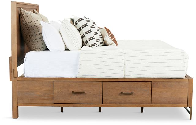 Provo Mid Tone Panel Storage Bed