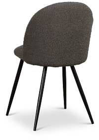 Alba Dark Brown Upholstered Side Chair