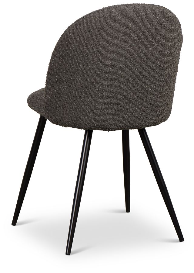 Alba Dark Brown Upholstered Side Chair