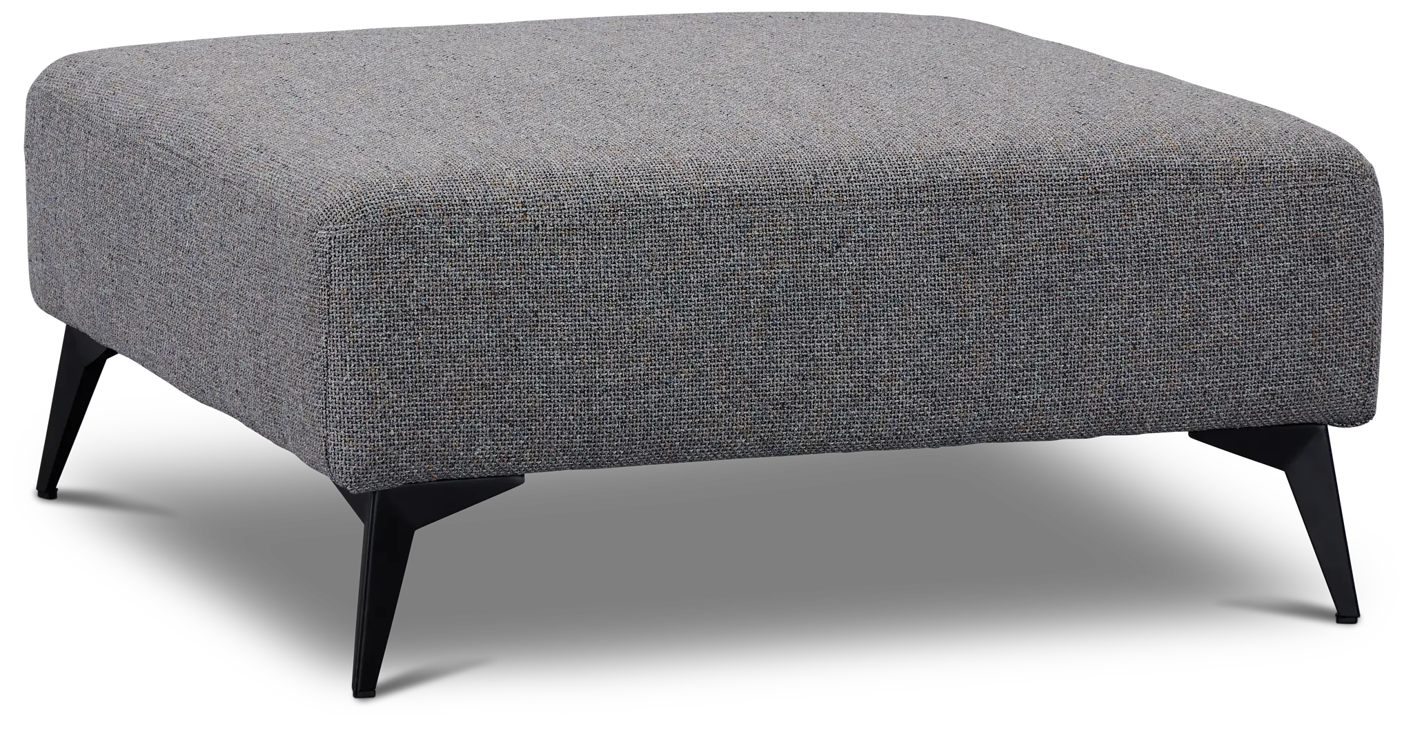 Alina Dark Gray Fabric Ottoman Alina Dark Gray Fabric Ottoman