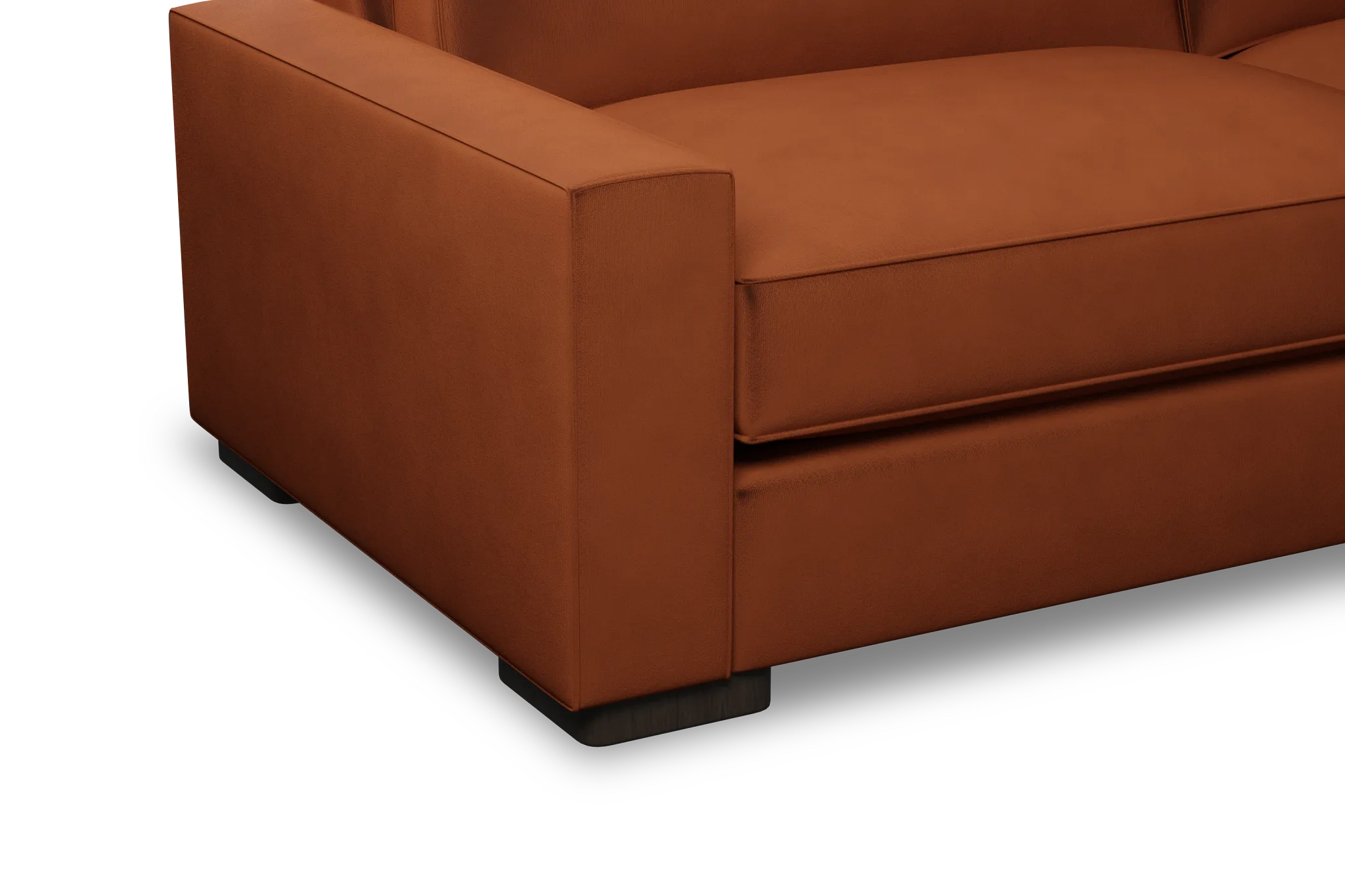 Edgewater Joya Orange 96" Sofa W/ 2 Cushions