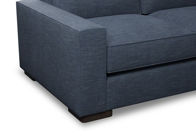 Edgewater Elevation Dark Blue 96" Sofa W/ 3 Cushions