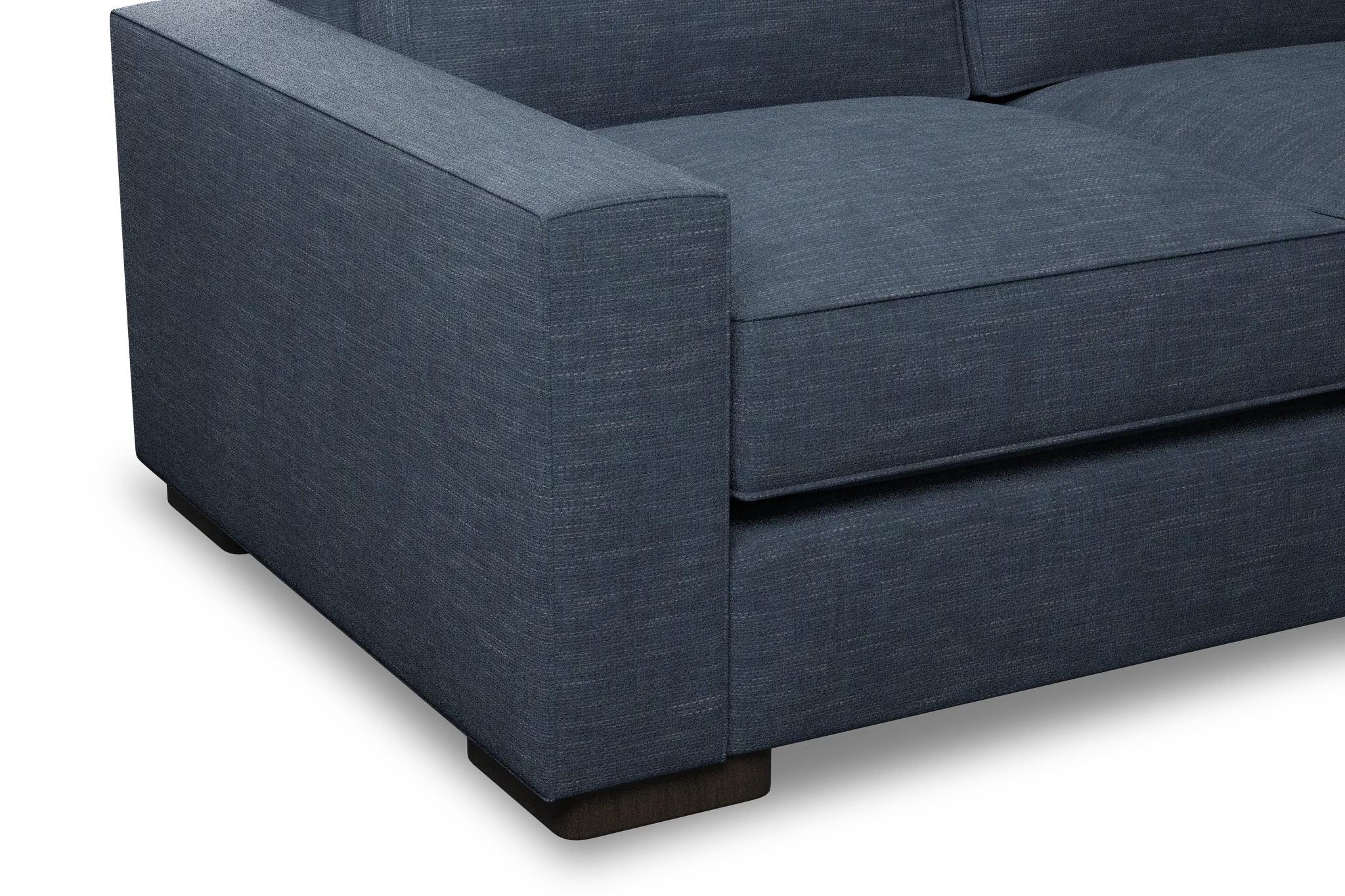 Edgewater Elevation Dark Blue 96" Sofa W/ 3 Cushions