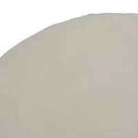 Raina White Stone End Table