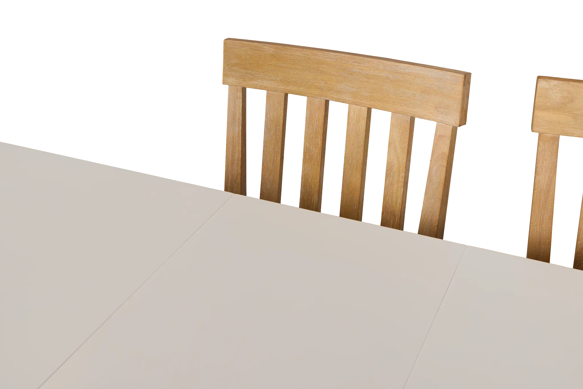 Nantucket Two-tone White Trestle Table & 4 Light Tone Chairs Nantucket Two-tone White Trestle Table & 4 Light Tone Chairs