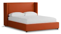 Captiva Joya Orange 48" Upholstered Shelter Bed