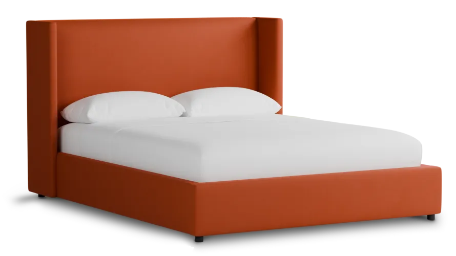 Captiva Joya Orange 48" Upholstered Shelter Bed