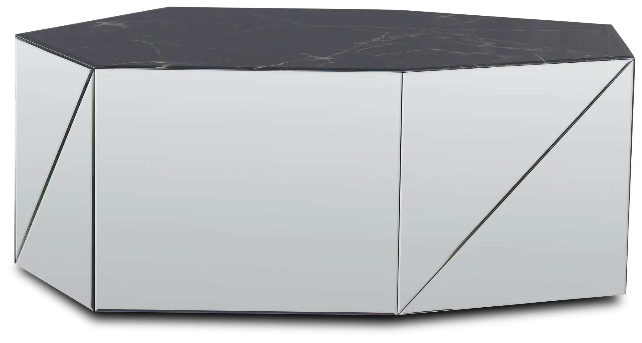 Alexia Black Mirrored Coffee Table Alexia Black Mirrored Coffee Table