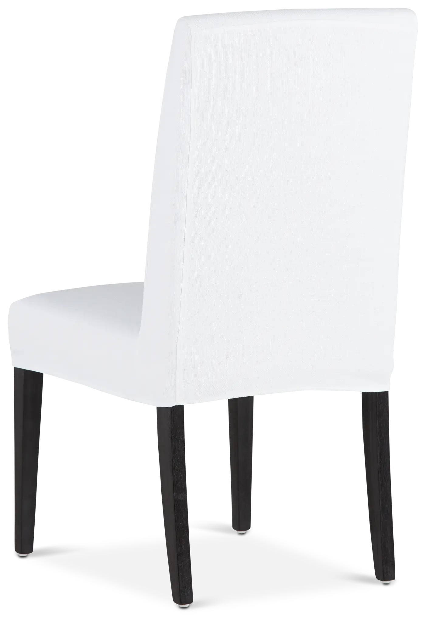 Destination White Short Slipcover Chair With Dark-tone Leg Destination White Short Slipcover Chair With Dark-tone Leg