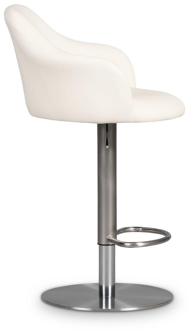 Hyde White Uph Adjustable Stool