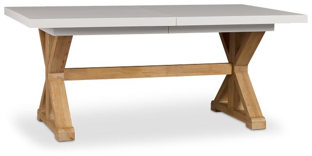 Nantucket Two-tone White Trestle Table