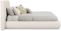 Nomad Light Beige Uph Platform Bed