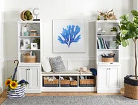 Newport White 106" Door Entryway
