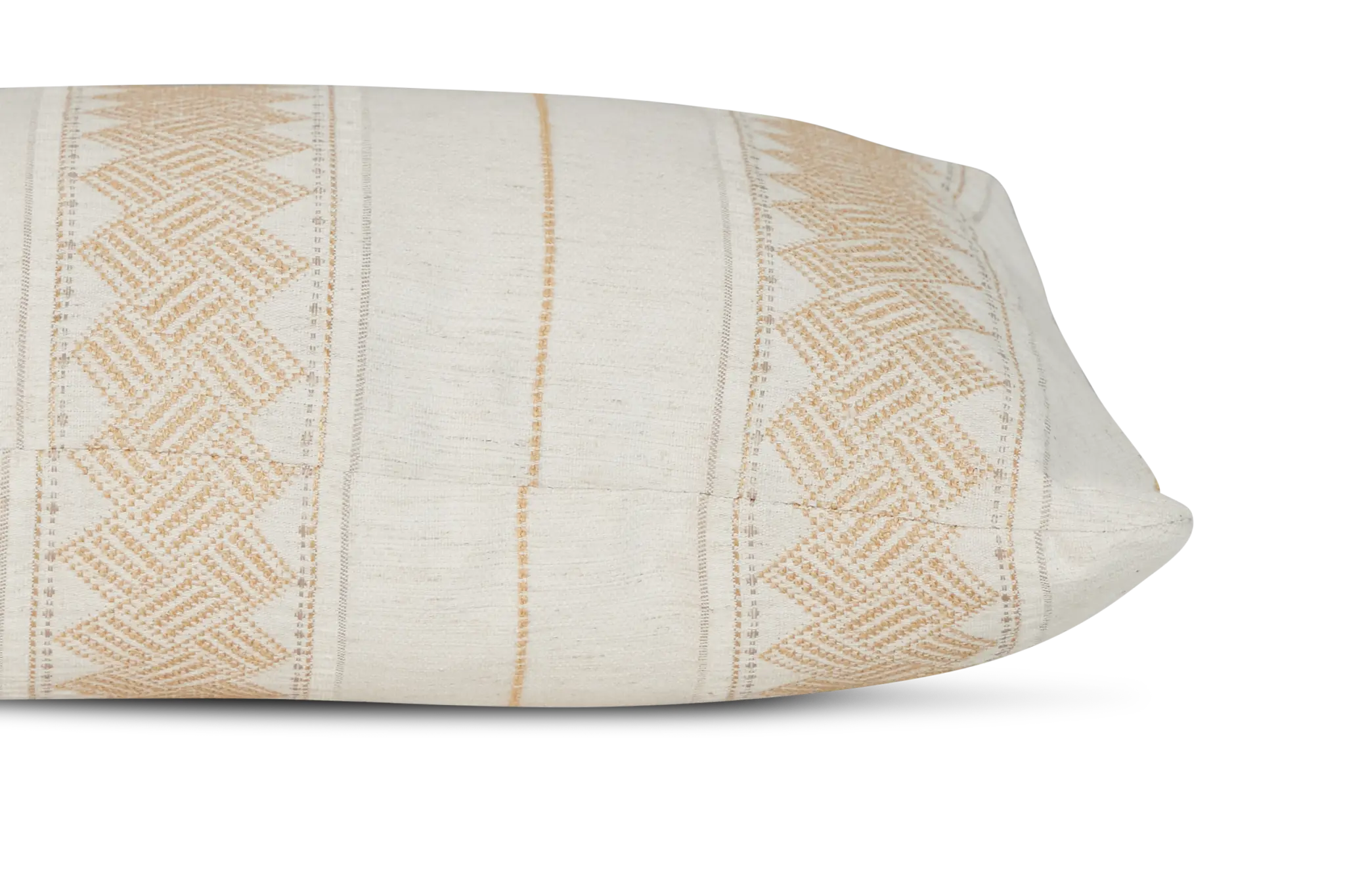 Hermione Gold Fabric Lumbar Accent Pillow Hermione Gold Fabric Lumbar Accent Pillow