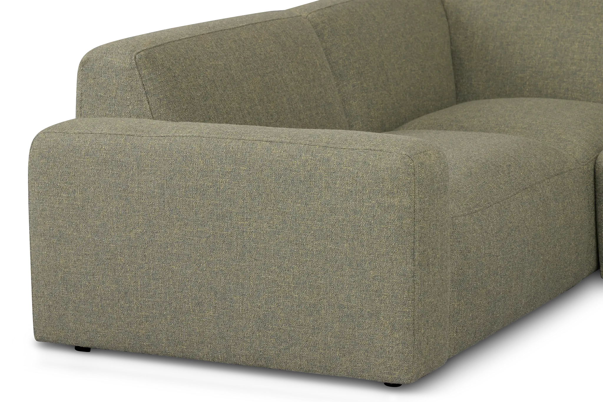 Baylor Green Fabric 5-piece Modular Sectional Baylor Green Fabric 5-piece Modular Sectional