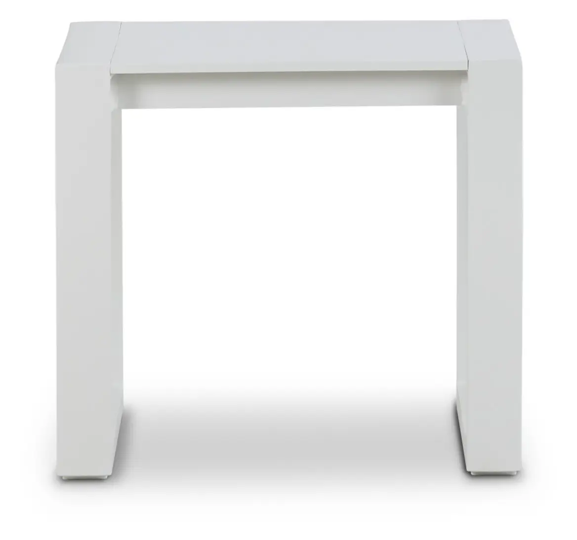 Linear2 White Aluminum End Table Linear2 White Aluminum End Table